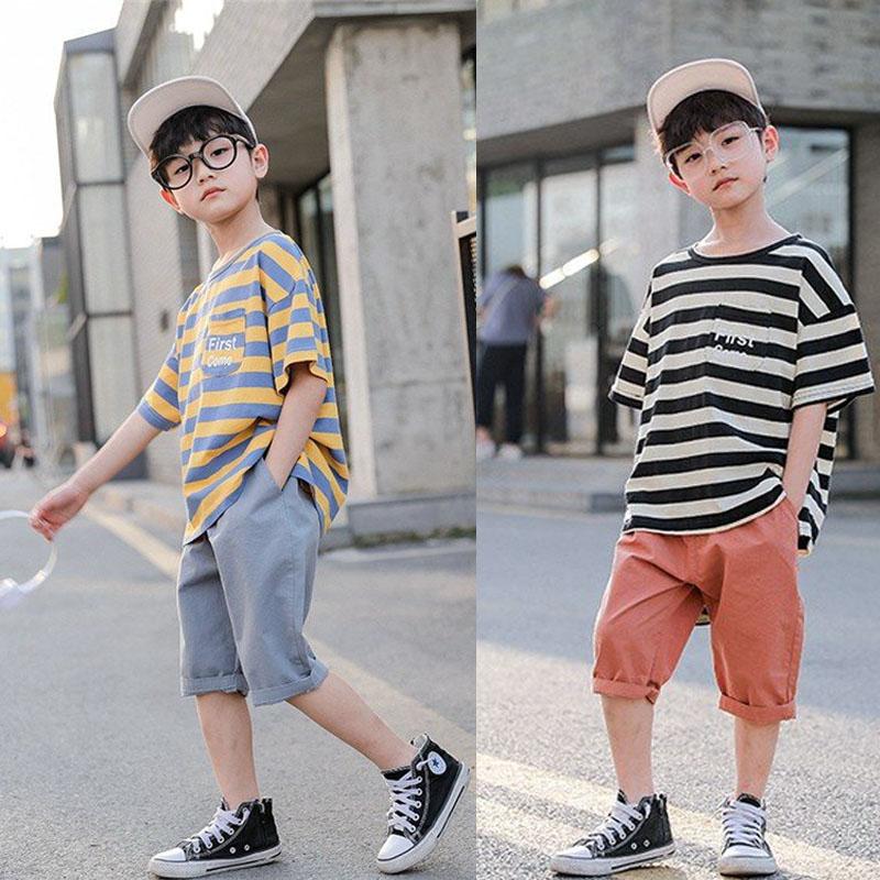 子供服 セットアップ キッズ 男の子 夏 上下セット 2点セット Tシャツ 半袖 ストライプ ハーフパンツ 半ズボン スポーツウェア おしゃれ 可愛い カジュアル 新品 et69 コーティーヤ 通販 Yahoo ショッピング