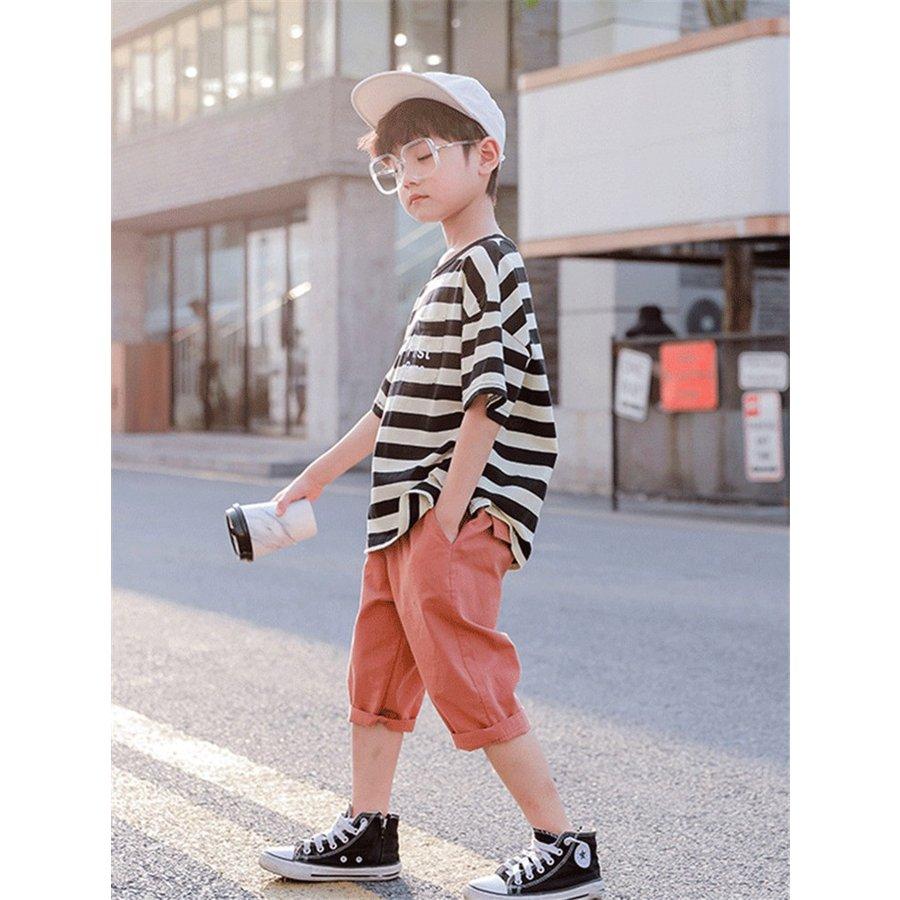 キッズ 子供服 2点セット 3色1 170 Ksfa101 Tシャツ カジュアル ショートパンツ セットアップ 上下セット 半袖 春夏可愛い 男の子 薄手 テレビで話題 セットアップ
