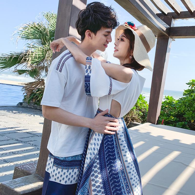 カップル ペアtシャツ 半袖 ペアルック お揃い 服 夏 花柄 パンツ 韓国ファッション デート おでかけコーデ おそろ オルチャンファッション ql17 コーティーヤ 通販 Yahoo ショッピング