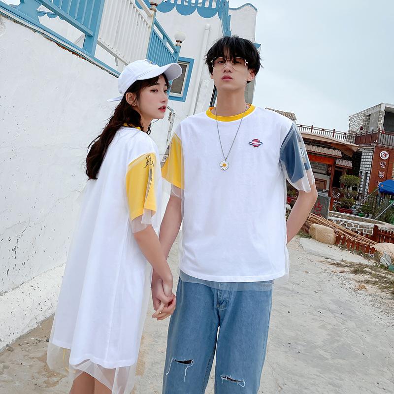 カップル ペアtシャツ 半袖 ペアルック お揃い 服 夏 花柄 パンツ 韓国ファッション デート おでかけコーデ おそろ オルチャンファッション ql19 コーティーヤ 通販 Yahoo ショッピング