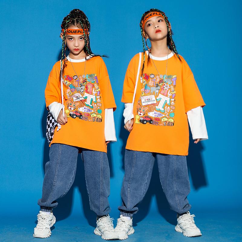 キッズダンス衣装 Hiphop ヒップホップ ガールズ 派手 キッズ セットアップ 男の子女の子 ップス デニムパンツ 子供服 ジャズダンス ステージ衣装 xh0 コーティーヤ 通販 Yahoo ショッピング