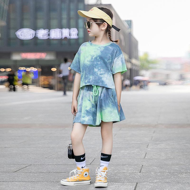 子供服 セットアップ 女の子 キッズ 半袖 春夏 夏着 上下セット 2点セット 韓国子供服 ジュニア ズボン チェック柄 可愛い おしゃれ 通学着 秋冬新作 期間限定送料無料