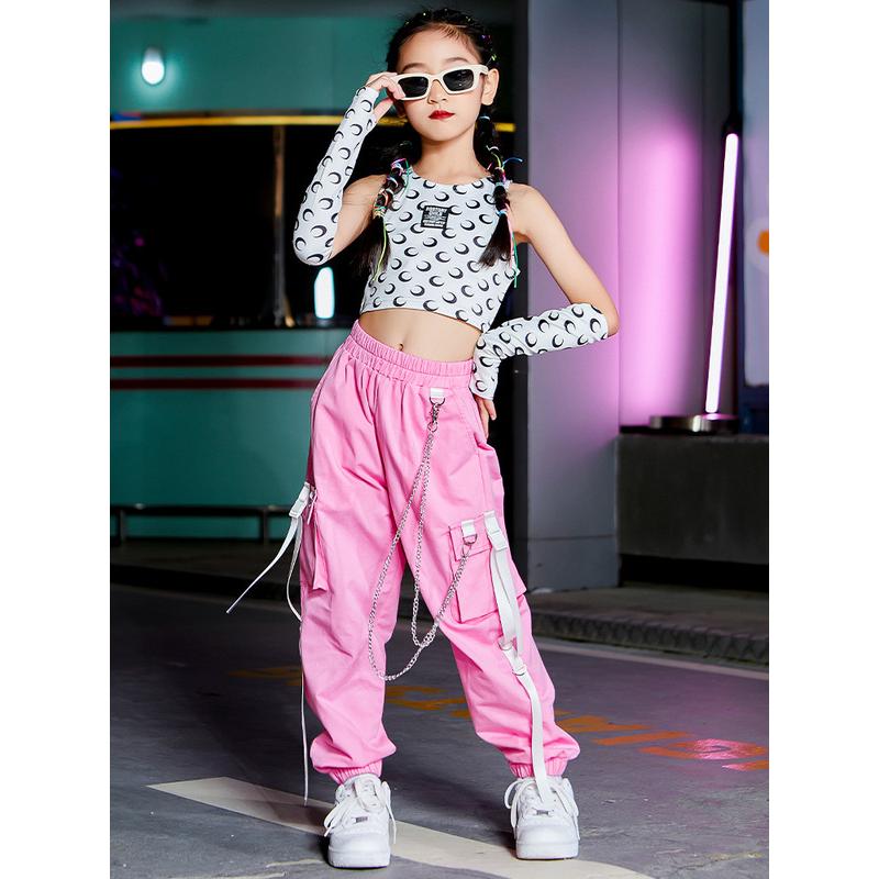 ダンス衣装 キッズ 韓国 ピンク トップス パンツ セットアップ ジャズダンス チアダンス衣装 ガールズ 練習着 発表会 応援団 おしゃれ 21sdxz176 コーティーヤ 通販 Yahoo ショッピング