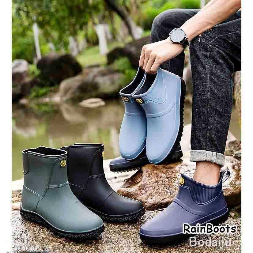 市場 レインブーツ レインシューズ ショート レディース 梅雨 軽量 完全防水 長靴 ショートブーツ ラバーシューズ 雨靴 メンズ