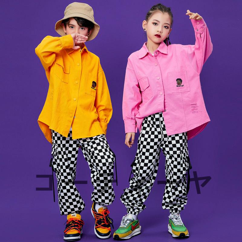 キッズダンス衣装 チェック柄 へそ出しシャツ パンツ 女の子 ヒップホップ チアガール トップス シャツ ジャズダンス 子供 ステージ衣装 韓国 発表会 :22sdxz10:コーティーヤ 通販 キッズダンス衣装 セットアップ チェック柄 シャツ へそ出し スカートセット ダンス 衣装 男の子 女の子 チアガール キッズ ダンス 衣装 ストリート ガールズ キッズダンス tシャツ パンツ hiphop