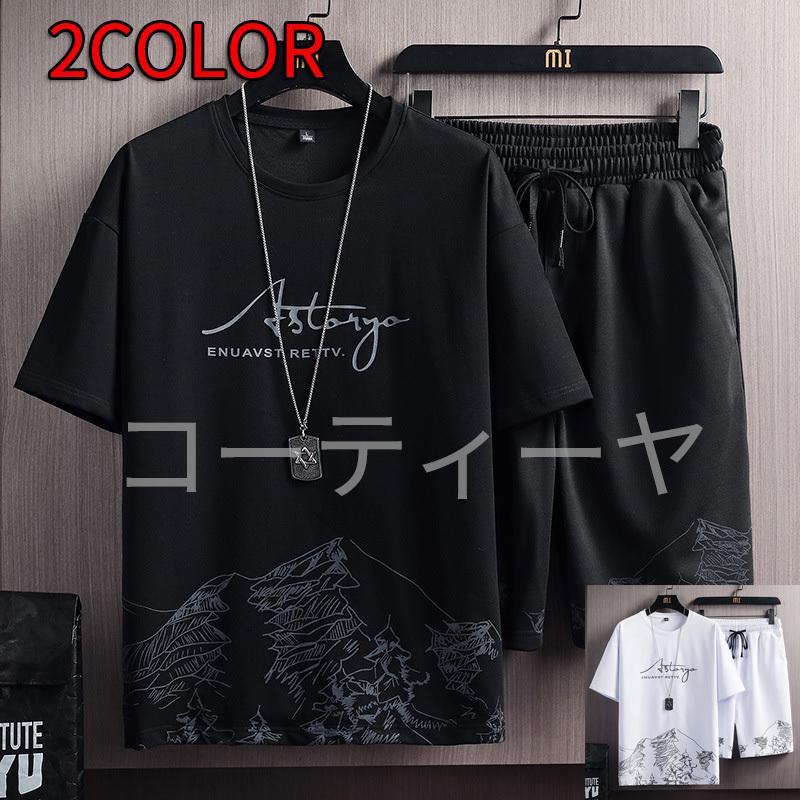セットアップ メンズ 夏 半袖tシャツ ボトムス 大きいサイズ 春夏 M L Xl 2xl 3xl 4xl 5xl 部屋着 ルームウェア 上下セット プレゼントを選ぼう