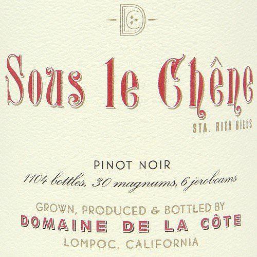 赤ワイン ドメーヌ ド ラ コート ピノノワール スー レ シェーヌ 2016 スー ドメーヌ コート ピノノワール シェーヌ