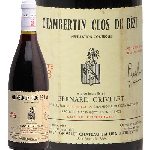 赤ワイン シャンベルタン クロ ド ベーズ グラン クリュ 1976 メゾン グリヴレ(47619円)