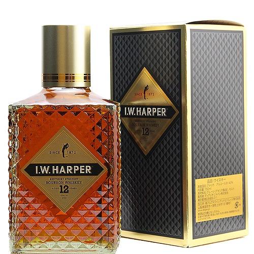 I.W. HARPER 12年 バーボンウイスキー　古酒、箱なし　未開栓 I.W.ハーパー 12年 750ml 43% ヘブンヒル・バーンハイム蒸留所 正規品