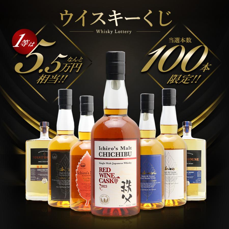 ウイスキーくじ！イチローズモルト秩父 レッドワインカスク1本・ワイン  