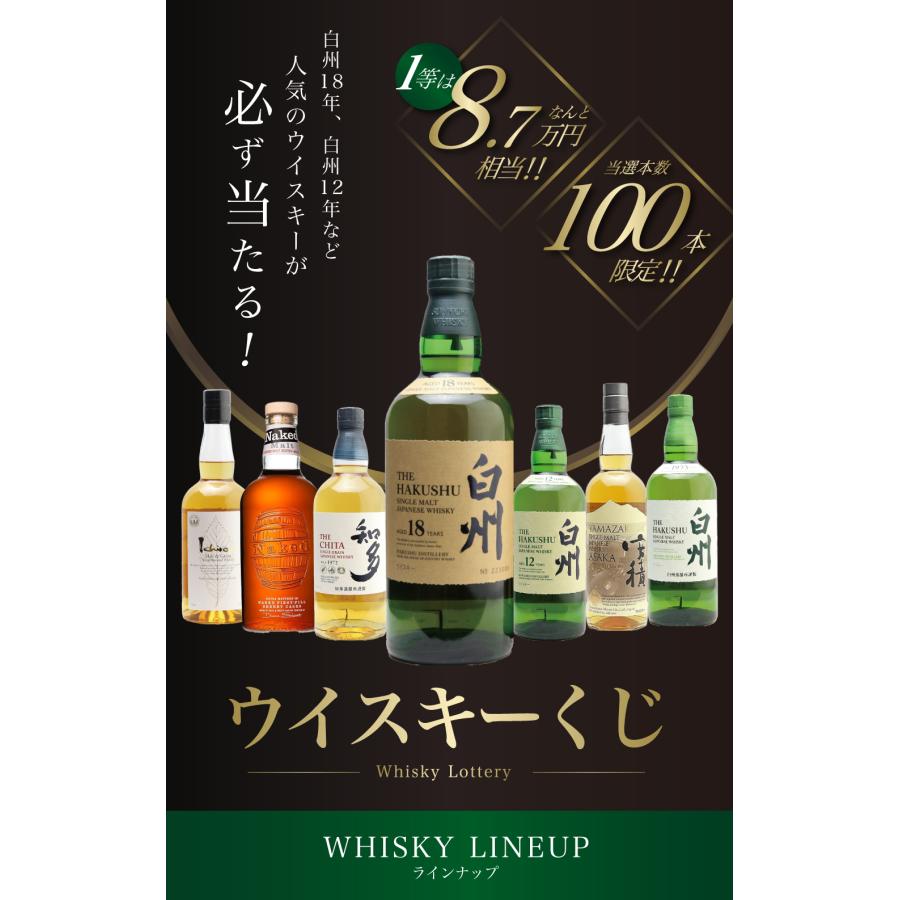 第24弾】白州18年くじ！高確率・ウイスキーガチャ・1/100で白州18年・1