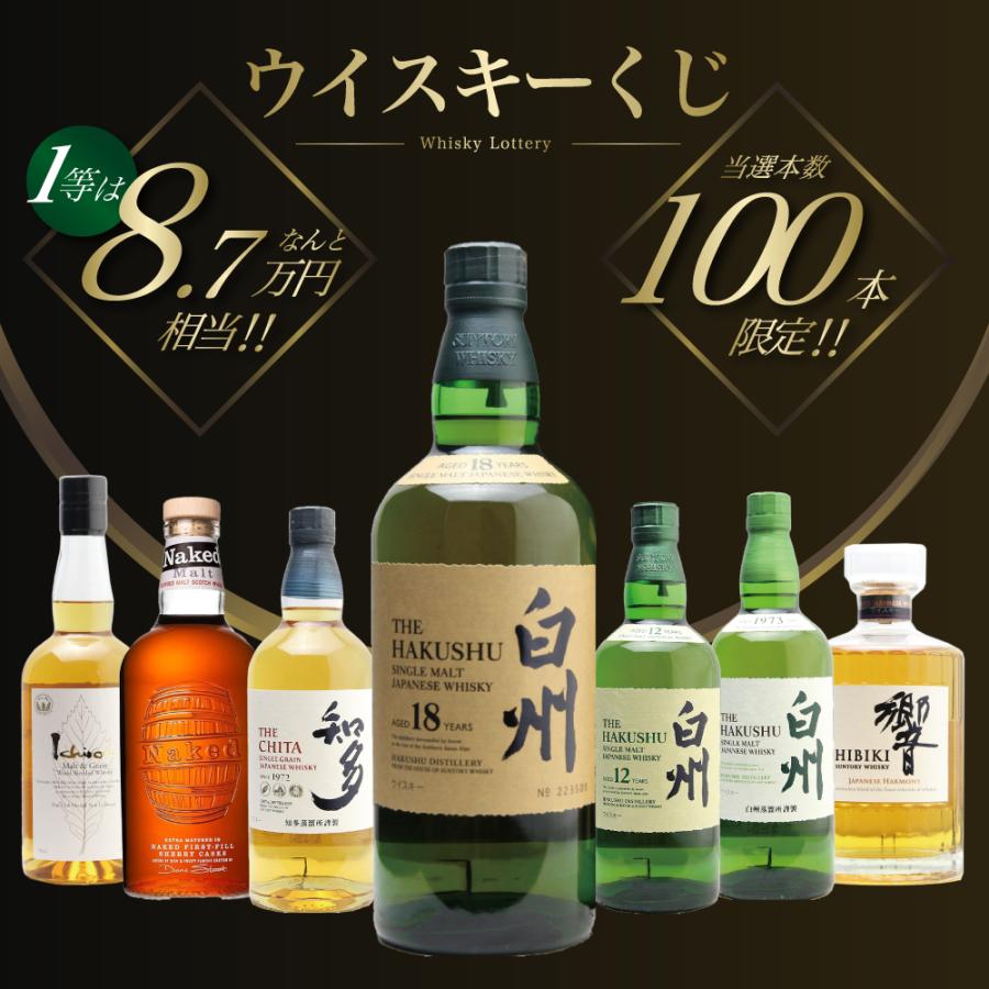 第25弾】白州18年くじ！高確率・ウイスキーガチャ・1/100で白州18年・1