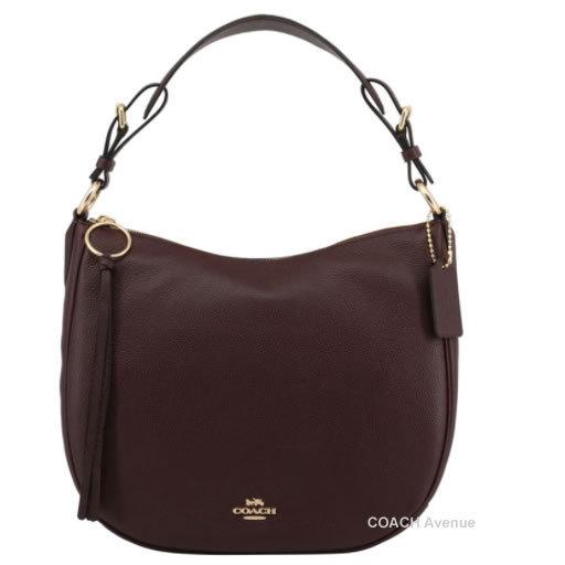 残り一点 コーチ COACH 35593 サットン ホーボー ポリッシュド ぺブルレザー オックスブラッド 送料無料 :35593OX:コーチ