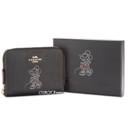 Coach b コーチ ディズニー ミニー マウス モチーフ スモール ジップ アラウンド ウォレット ブラック ミニーイラスト入りボックス付き 送料無料 セール bb コーチアベニュー 通販 Yahoo ショッピング