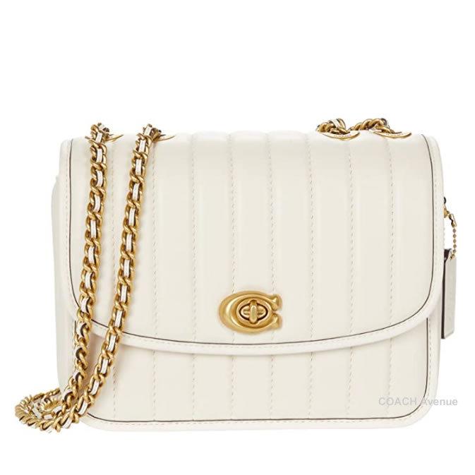 いつでも送料無料 コーチ coach ショルダーバッグ 白 キルティング
