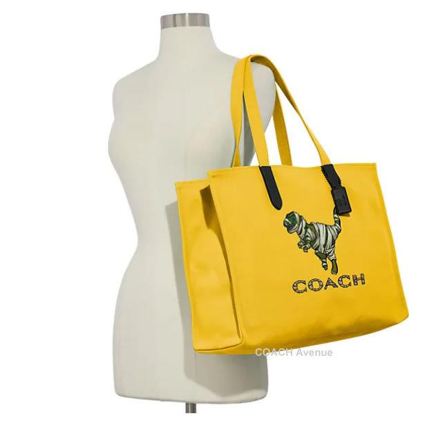 COACH C6933 コーチ X マイケル・B・ジョーダン リサイクル トート 42 マミファイド レキシー イエロー 黄色 送料無料｜coachavenue｜04