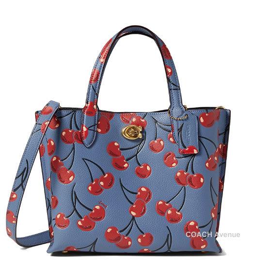 コーチ COACH CA111 ウィロウ トート 24 ウィズ チェリー プリント