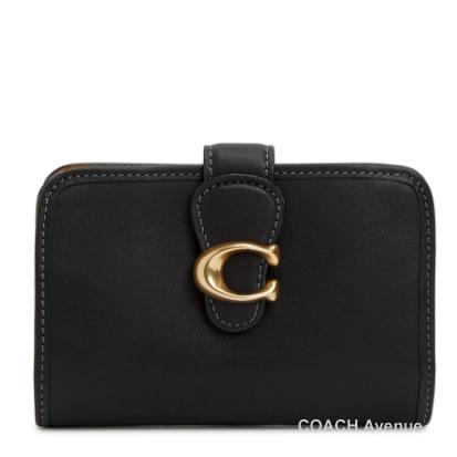 極美品 COACH 財布 タビー ミディアムウォレット 3つ折り財布 ブラック COACH（コーチ） 【訳あり】 COACH CA193 タビー ミディアム