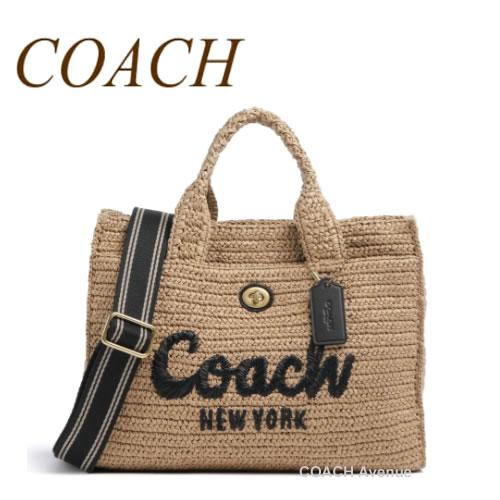 COACH（コーチ） ブラックフライデー かごバッグ COACH CAM71 ストロー