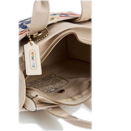 美品★COACH コーチ カーゴ 26 トート バッグ　2way キャンバス COACH（コーチ） COACH CBF52 カーゴ トート バッグ 26 レインボー