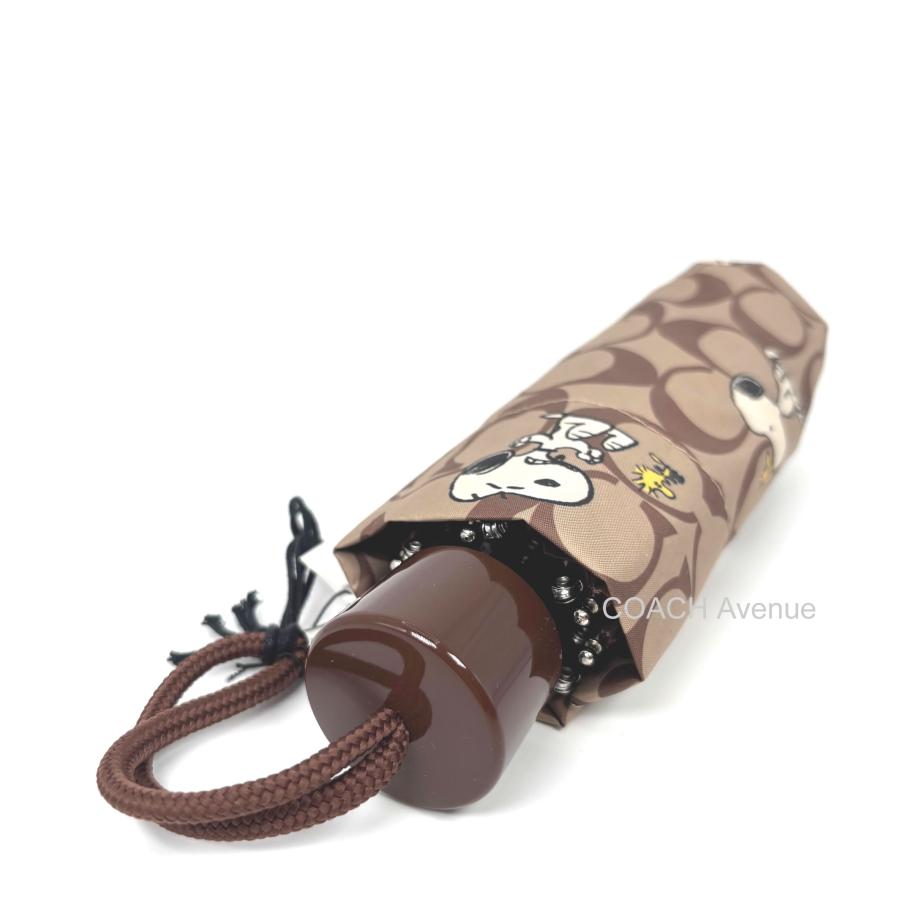 【COACH X PEANUTS】UVプロテクション ミニアンブレラ　スヌーピー NWT Coach X Peanuts UV Protection Mini Umbrella Signature