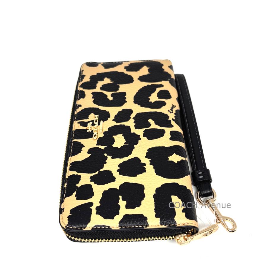 COACH（コーチ） ヒョウ柄 COACH CBT24 ロング ジップ アラウンド