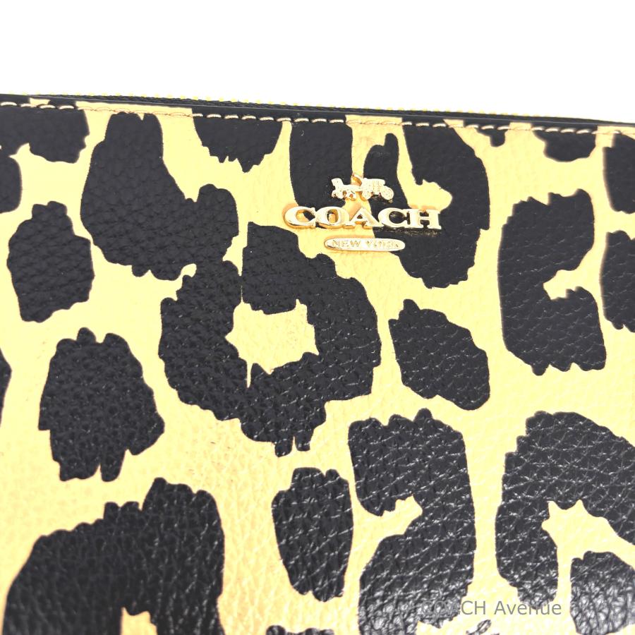 COACH（コーチ） ヒョウ柄 COACH CBT24 ロング ジップ アラウンド