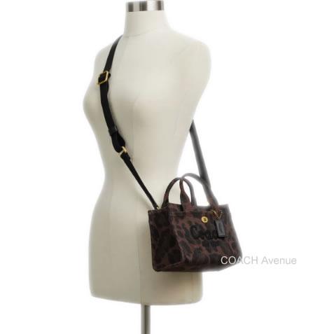 COACH（コーチ） ヒョウ柄 COACH CCG01 カーゴ トート バッグ 20