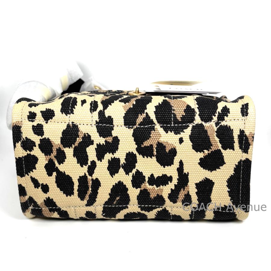 COACH（コーチ） ヒョウ柄 COACH CCG01 カーゴ トート バッグ 20