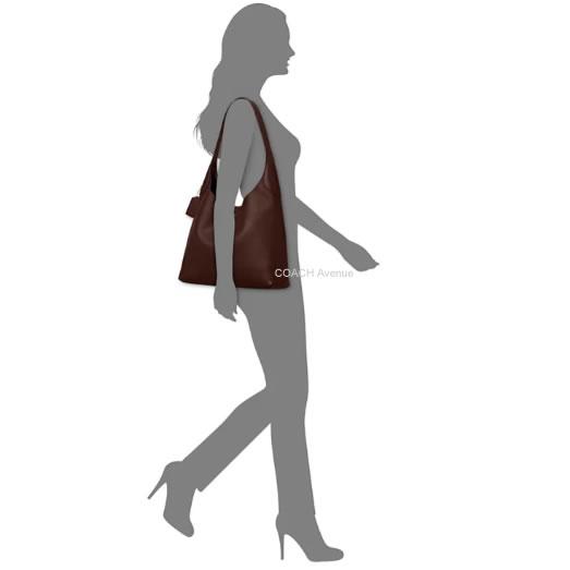 コーチ COACH CCU00 ブルックリン ショルダー バッグ 34 メープル ブラウン 茶色  レザー 人気 正規店商品 送料無料の画像