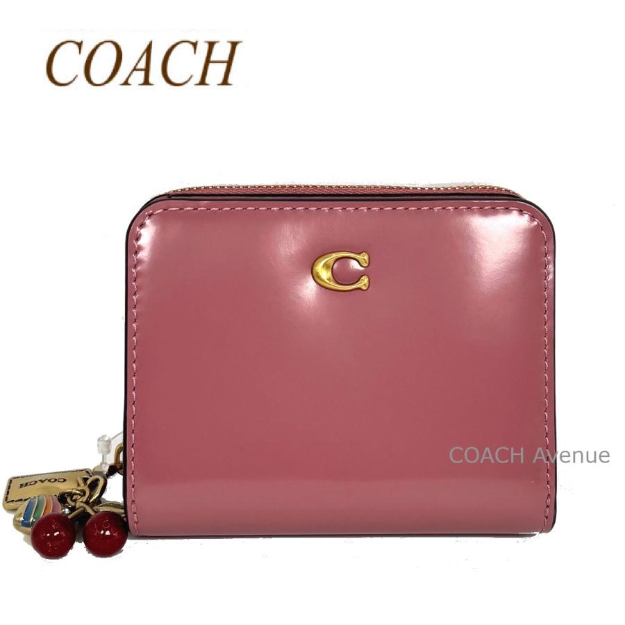 コーチ COACH エッセンシャル 三つ折り財布 財布 レザー レディース ボルドー系 / ピンク系 CBF60B4XD2 【新品】 COACH - コーチ COACH エッセンシャル 三つ折り財布 財布 レザー