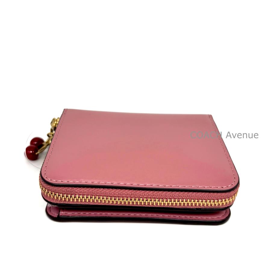 【COACH☆新品】ビルフォールド ウォレット！折り財布！ピンク！レザー！ COACH（コーチ） 財布 レディース 2つ折り 折財布 コンパクト