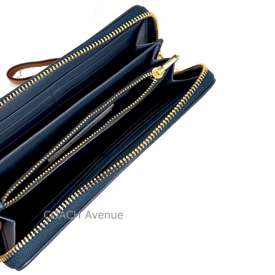 COACH（コーチ） 最新作 デニムが可愛い COACH CDE93 ロング ジップ