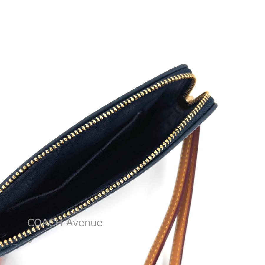 完売アイテム COACH CDF35 コーナージップ リストレット シグネチャー デニム ポーチ 送料無料 日本未入荷 アウトレット_6