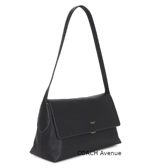 コーチ COACH CDS58 チェルシー ショルダー バッグ 30 ブラック 黒 レザー 肩がけ 正規店商品 送料無料の画像