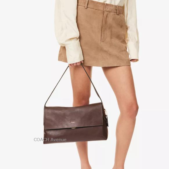 コーチ COACH CDS62 チェルシー ショルダー バッグ 36 メイプル ブラウン茶色 レザー 肩がけ 正規店商品 送料無料 日本未入荷の画像