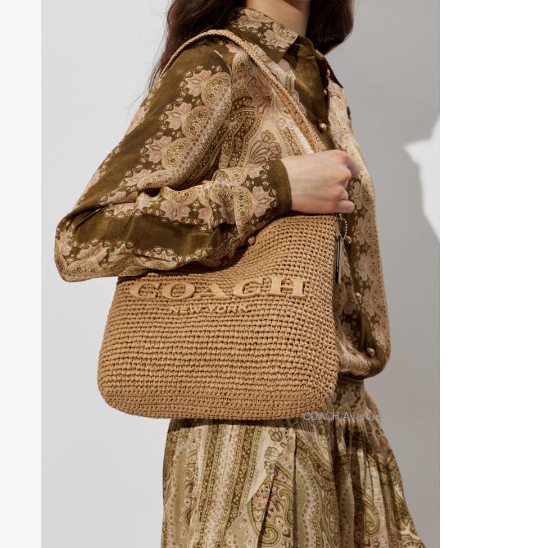 COACH（コーチ） COACH CDU75 かごバッグ ストロー ブルックリン