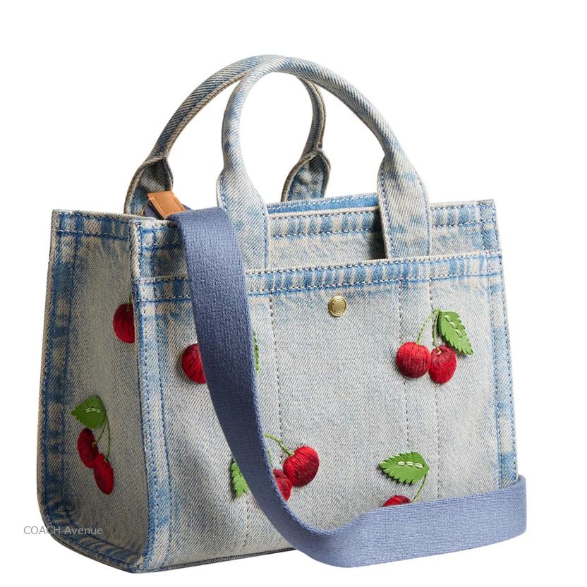 [コーチ] teri レディースバッグ  デニム脇バッグ レインボー トートバッグ COACH（コーチ） 人気のデニム＆さくらんぼ柄 COACH CDY91 カーゴ