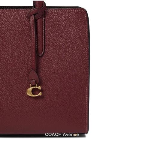 なくなり次第終了セール コーチ COACH CJ806 カーター キャリーオール 28 ワイン レッド ショルダー クロスボディ 斜めがけ 正規店商品 送料無料｜coachavenue｜03