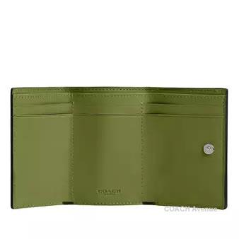 コーチ COACH CM437 ミニ トライフォールド ウォレット ダークライム 