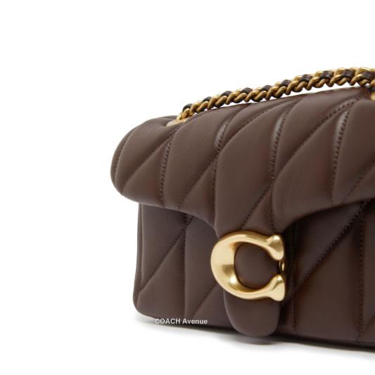 新品 COACH タビー ショルダー バッグ 20・キルティング ブラウン COACH（コーチ） ショルダーバッグ バッグ チェーン タビー ショルダー