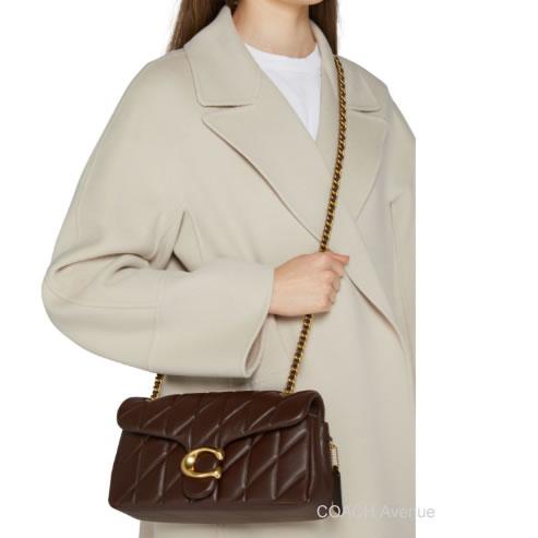 coach コーチタビーショルダー バッグ26 ブラウン CP150 公式】COACH – コーチ | タビー ショルダー バッグ 26・キルティング