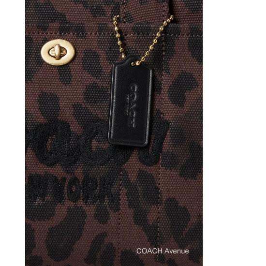 COACH（コーチ） COACH CP769 カーゴ トート 26 レオパード プリント