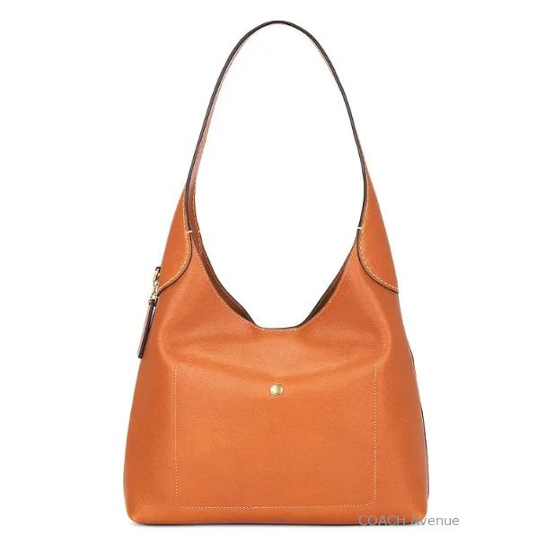 【極美品】コーチ CU068ブルックリン ハンドバッグ レザー 肩掛け 薄茶 COACH（コーチ） COACH CU068 ブルックリン ショルダー バッグ 28