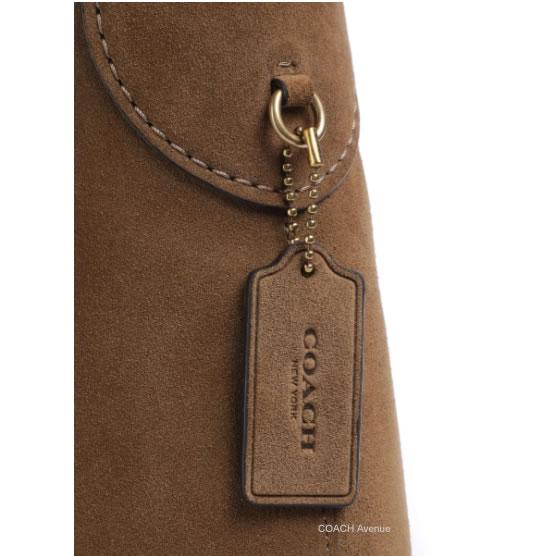 コーチ COACH CW637 ブルックリン スエード ショルダー バッグ 28 シダー 茶色 正規店商品 送料無料 日本未入荷カラーの画像