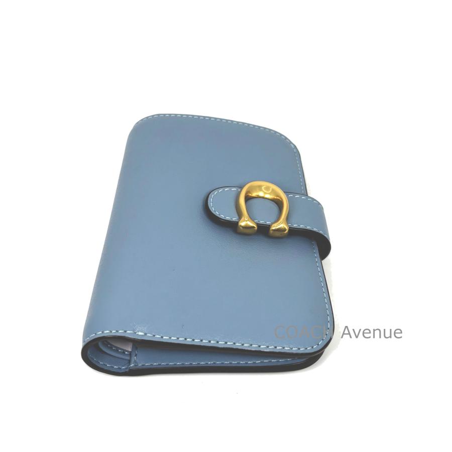 限定色 COACHコーチ ミディアム二つ折り財布/ウォーターブルーウォレット COACH（コーチ） COACH CZ145 ビルフォールド ウォレット カラー