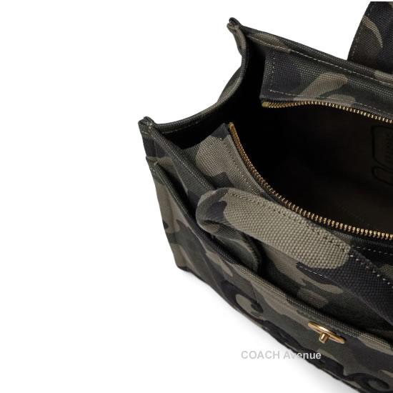 COACH 迷彩柄 コーチ CY843 カーゴ トート バッグ 26 カモ COACH 迷彩柄 コーチ CY843 カーゴ トート バッグ 26 カモ