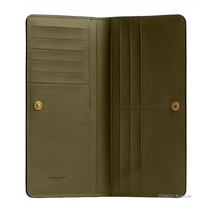 チ*ン様 【極美品】COACH エッセンシャル スキニー ウォレット オリーブ COACH（コーチ） 財布 エッセンシャル スキニー ウォレット レディース