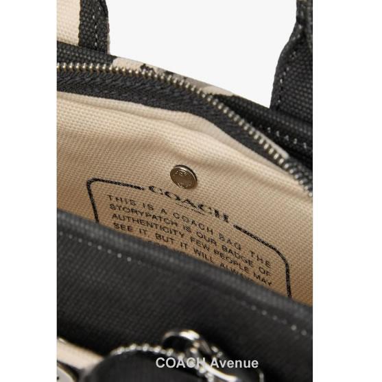 COACH セール リボン柄 コーチ CZ102 カーゴ トート バッグ 20 ボウ 