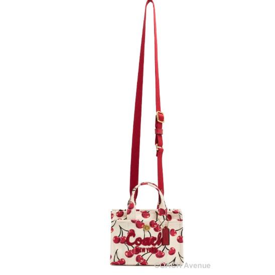 COACH さくらんぼ柄が可愛い コーチ CZ104 カーゴ トート バッグ COACH さくらんぼ柄が可愛い コーチ CZ104 カーゴ トート バッグ
